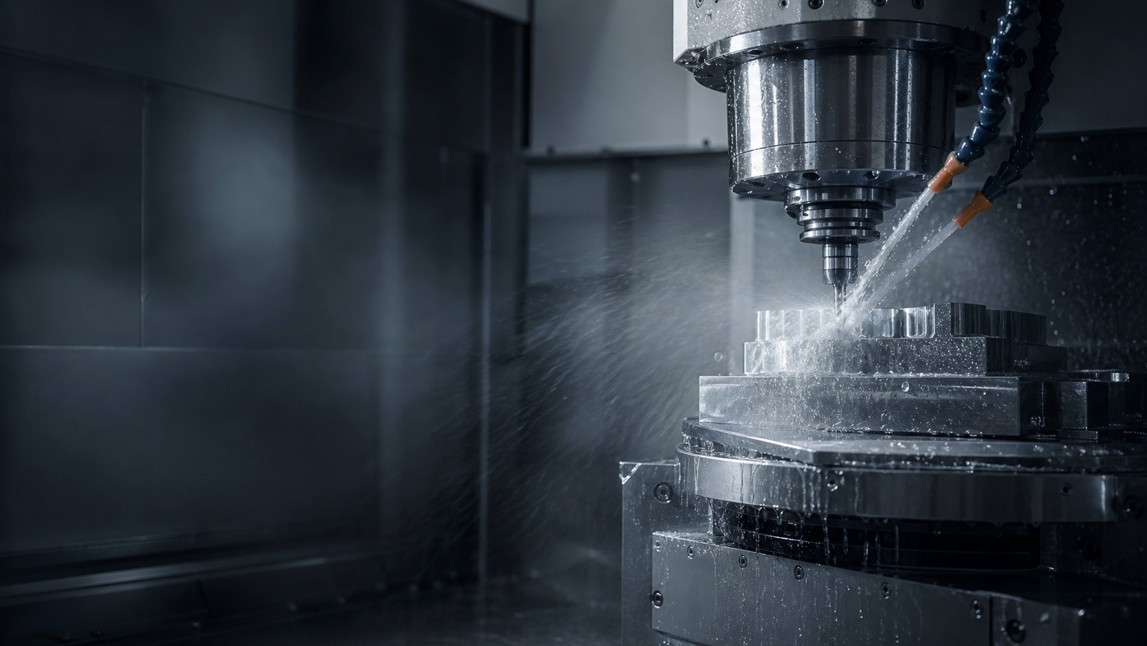 Современный участок CNC металлообработки